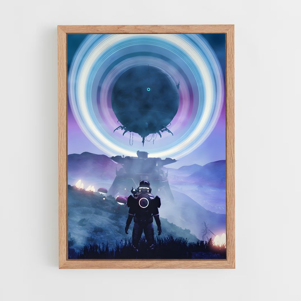 Poster Contact Intergalactique – affiche No man sky (vue 4)